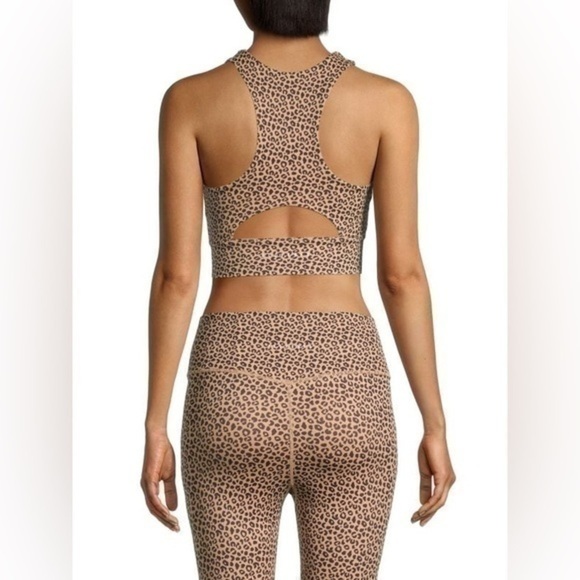 ALL FENIX Leopard-Print Longline Sports Bra - Picture 2 of 5